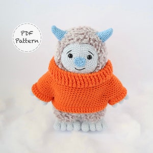 Yorick the Yeti Amigurumi - Crochet Amigurumi Pattern - PDF Download - ENGLISH Written Instructions and Photo Tutorial