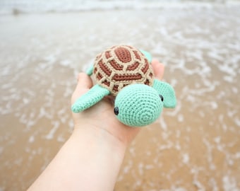 Marina the Sea Turtle - Crochet Amigurumi Pattern - Smiley Crochet Things - PDF Download - ENGLISH Written Instructions and Photo Tutorial