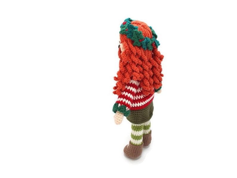 Holly The Elf Crochet Amigurumi Pattern Smiley Crochet Things PDF Download Written Instruction and Photo Tutorial 28cm 11in doll image 5