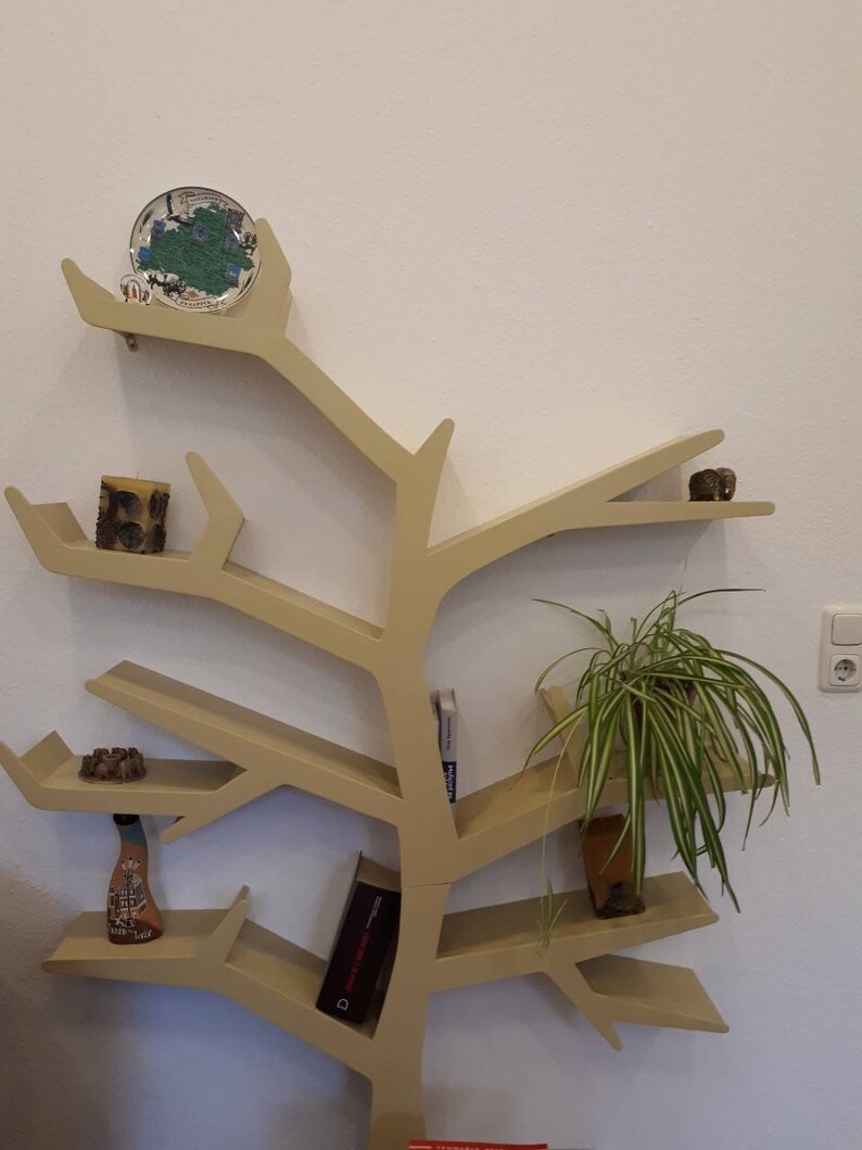 Tree Bookshelf and Toys Tree Bookshelf Rustic Bookshelf Etsy