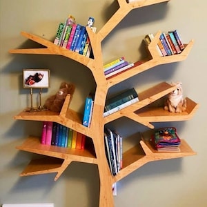 Tree Bookshelf, Interior, Furniture, Bookshelf, Toy shelf, Eco product, Shoe rack, Eco-friendly, Rack