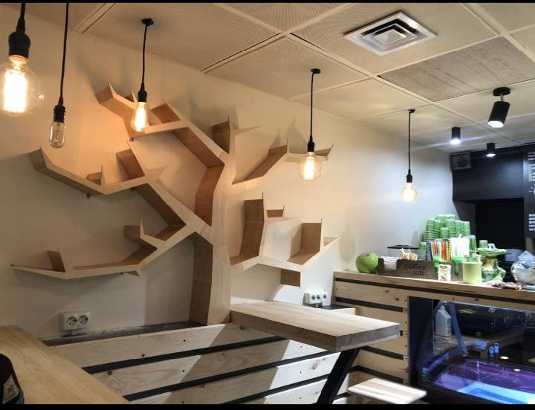 Shelf-tree, Tree Bookcase, Tree Bookshelves, Interior, Hand MADE, Book ...