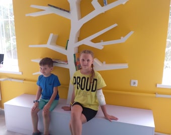 Tree Bookshelf, Interior, Furniture, Bookshelf, Toy shelf, Eco product, Shoe rack, Eco-friendly, nursery. (Shelf for Jone)