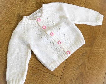 Clean, Crisp, White Cardigan