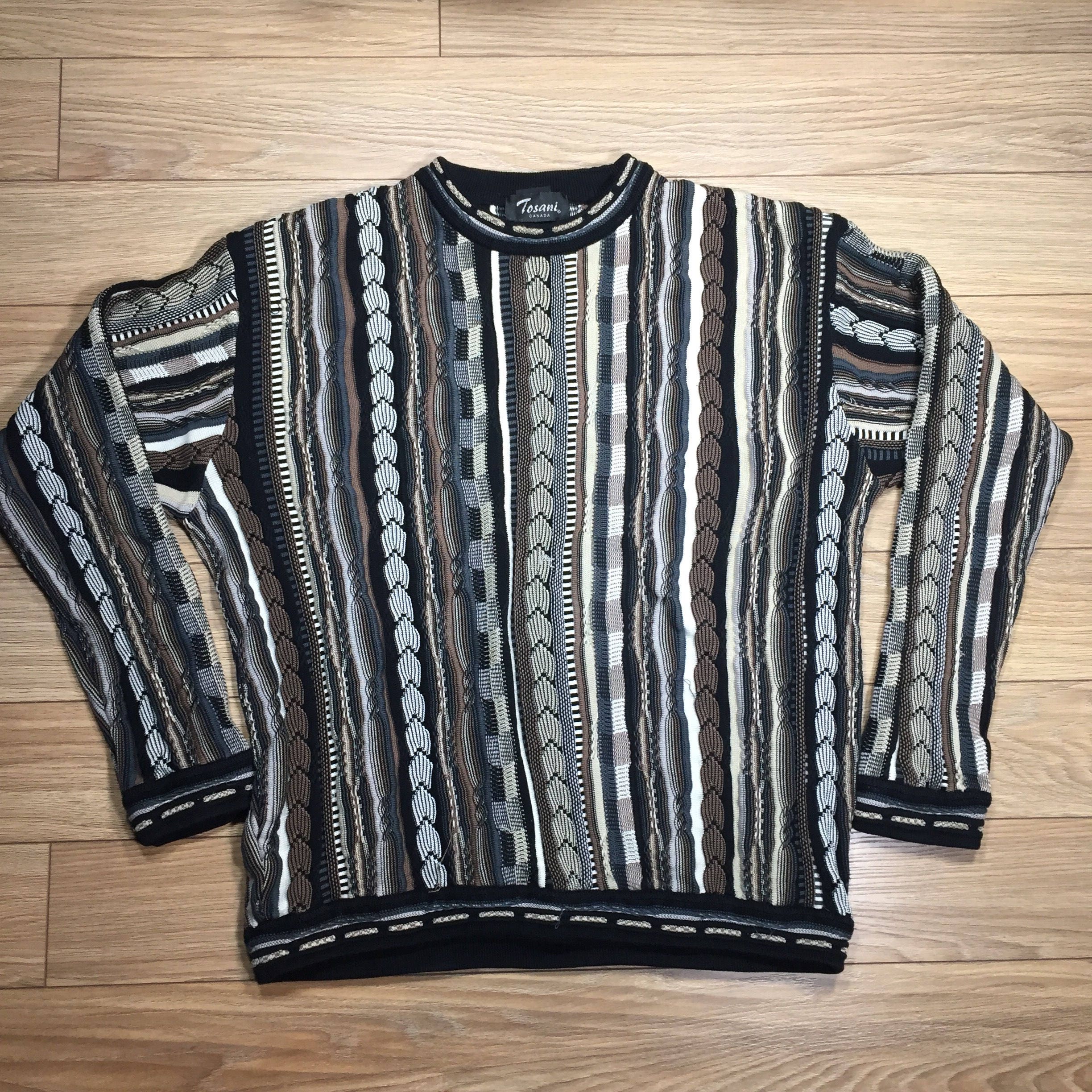Tosani Canada Sweater Vintage Mens Size XL 100% Cotton 3D | Etsy