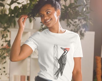 Pileated Woodpecker T-Shirt – Birder Gift, Nature Lover Tee