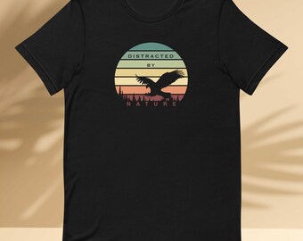 Distracted By Birds Cotton Birder T-Shirt, Nature Lover Gift