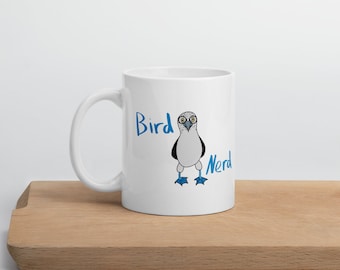 Blue Footed Booby Ceramic Mug, Bird Lover Gift
