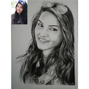 Custom Portrait, Charcoal Drawing, Photo to Sketch, Pencil Drawing ...