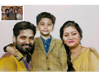 Custom Portrait, Birthday Gift, Pencil Color sketch, Photo to Sketch, Baby Shower Gift, Baby Drawing, Baby gifts, Gift for Kids