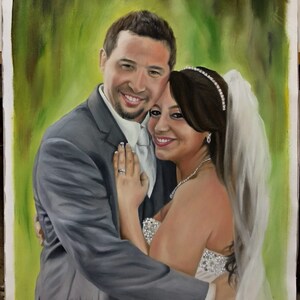 Custom Portrait,Romantic gift,Wedding Gift, Photo to Painting, Oil Painting, Personalized gift, Anniversary gift, Valentine&#39;s Day Gift