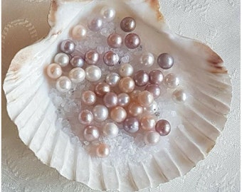 6-8mm AAA quality Freshwater Pearl, not drilled natural colours available
