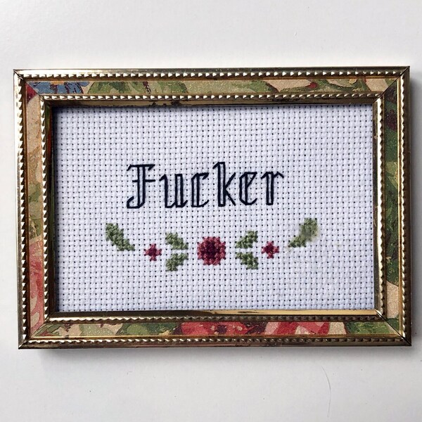 Vulgar Cross Stitch Etsy