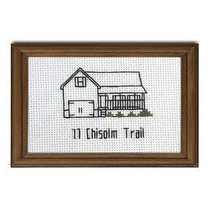Custom house cross stitch || Cross stitch