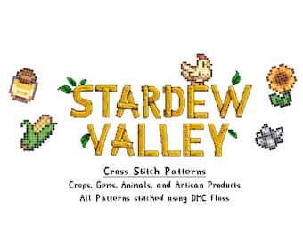 Vallée de Stardew || Motif de broderie au point de croix || Plus de 200 articles !