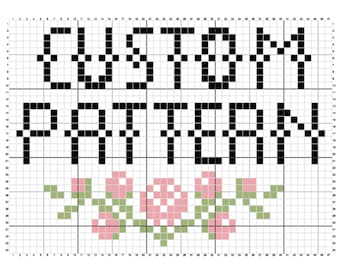 Custom pattern || Cross stitch needlepoint pattern