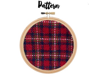Plaid Pattern || Cross stitch needlepoint pattern