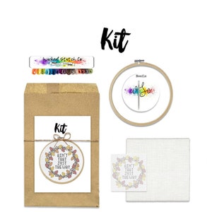 Ain&#39;t That Just The Way ||Over the Garden Wall inspired cross stitch needlepoint kit