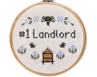 Beekeeper #1 Landlord ||  Cross stitch