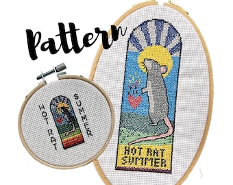 Verano de ratas calientes, Santa Rata // Patrones de punto de cruz