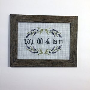 Custom Cross Stitch Great gift for any occasion Birthdays, Christmas, anniversaries, graduation, etc. image 5