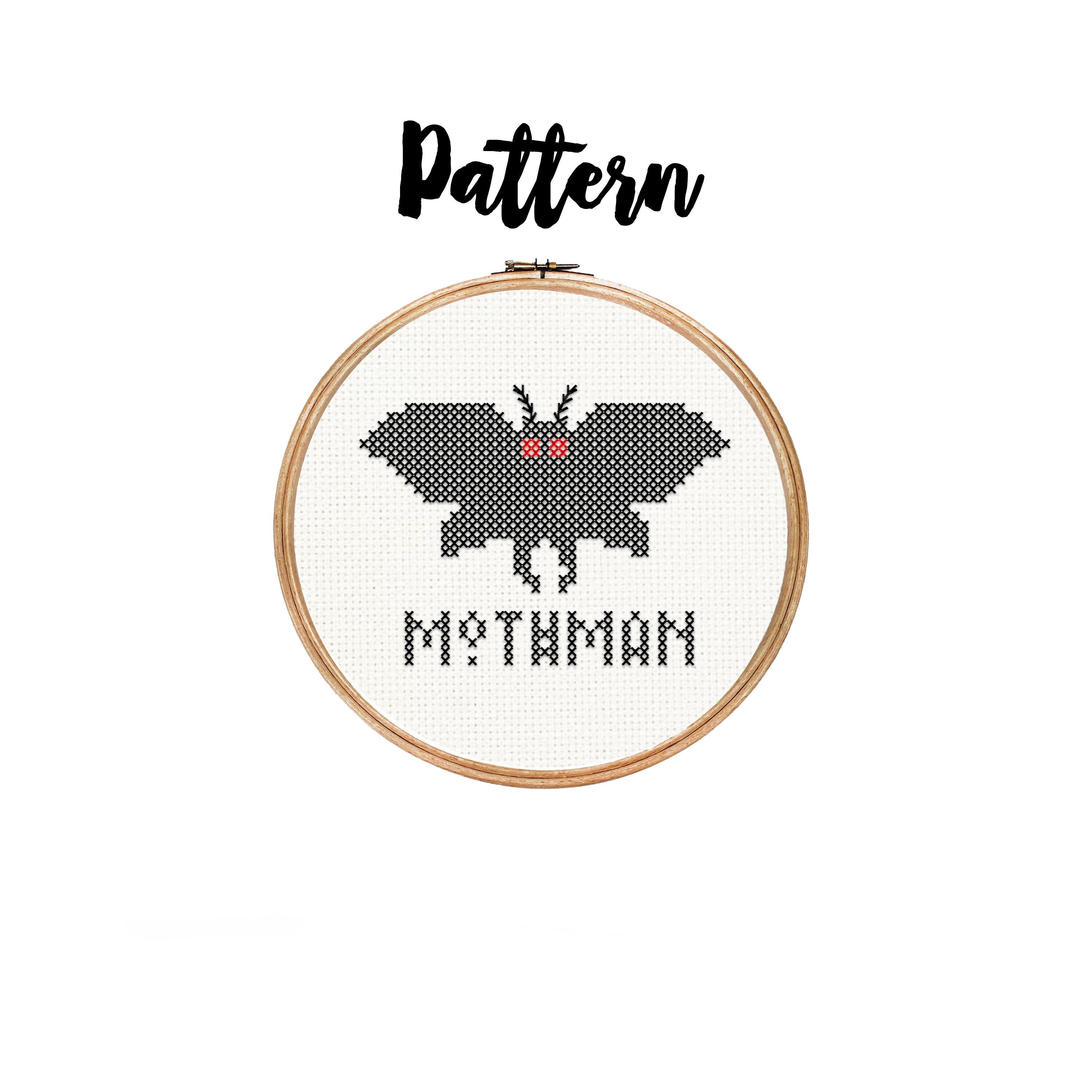 Cute Mothman || Cross Stitch Needlepoint Pattern - Etsy