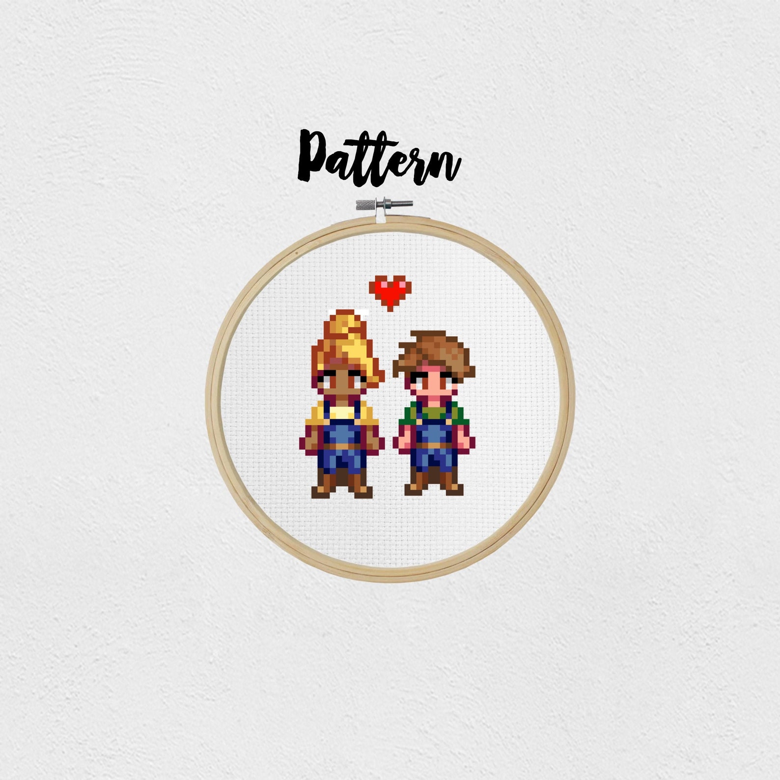 Custom Stardew Valley Family Cross Stitch Pattern Etsy