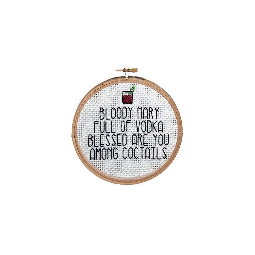 Bloody Mary Full of Vodka Blessed Are You Among Coctails Etsy