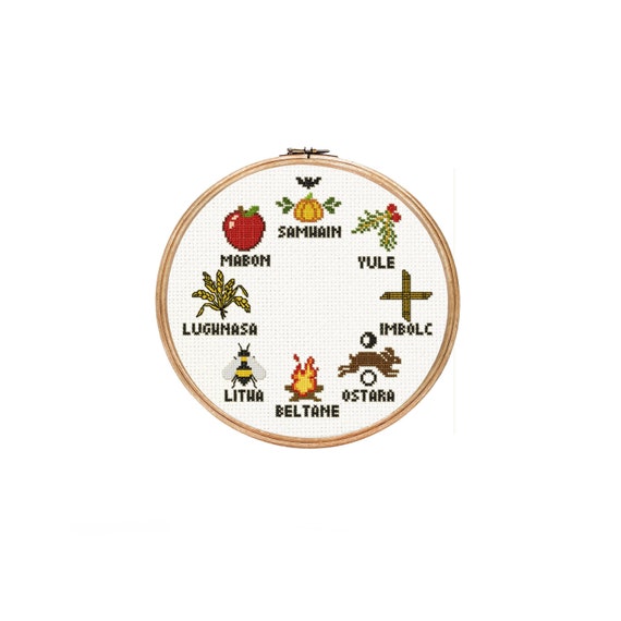 Pagan Calendar Embroidery