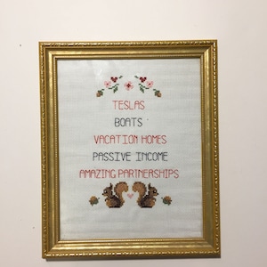 Custom Cross Stitch Great gift for any occasion Birthdays, Christmas, anniversaries, graduation, etc. image 9