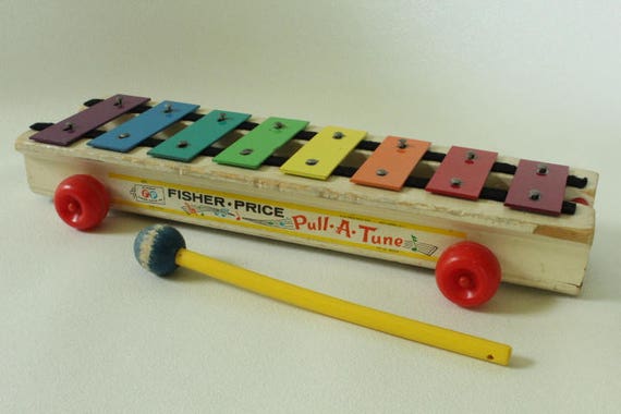 Fisher Price 870 Pull-A-Tune Xylophone 1969-1977 Vintage FP | Etsy