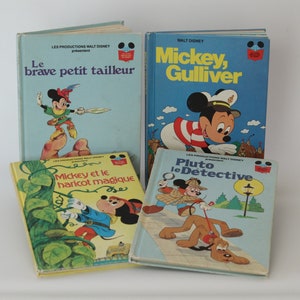 Le Livre Magique De Mickey Mouse, Kids Story Vintage French Books