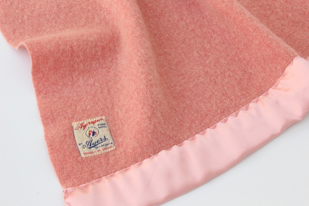 Vintage AYERS Pure Wool Blanket SINGLE Size Bed 100 Wool Etsy