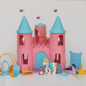 Beautiful! "My Little Pony" Dream CASTLE Vintage Playset, G1 MLP Playset, 1984, Made in Hong Kong