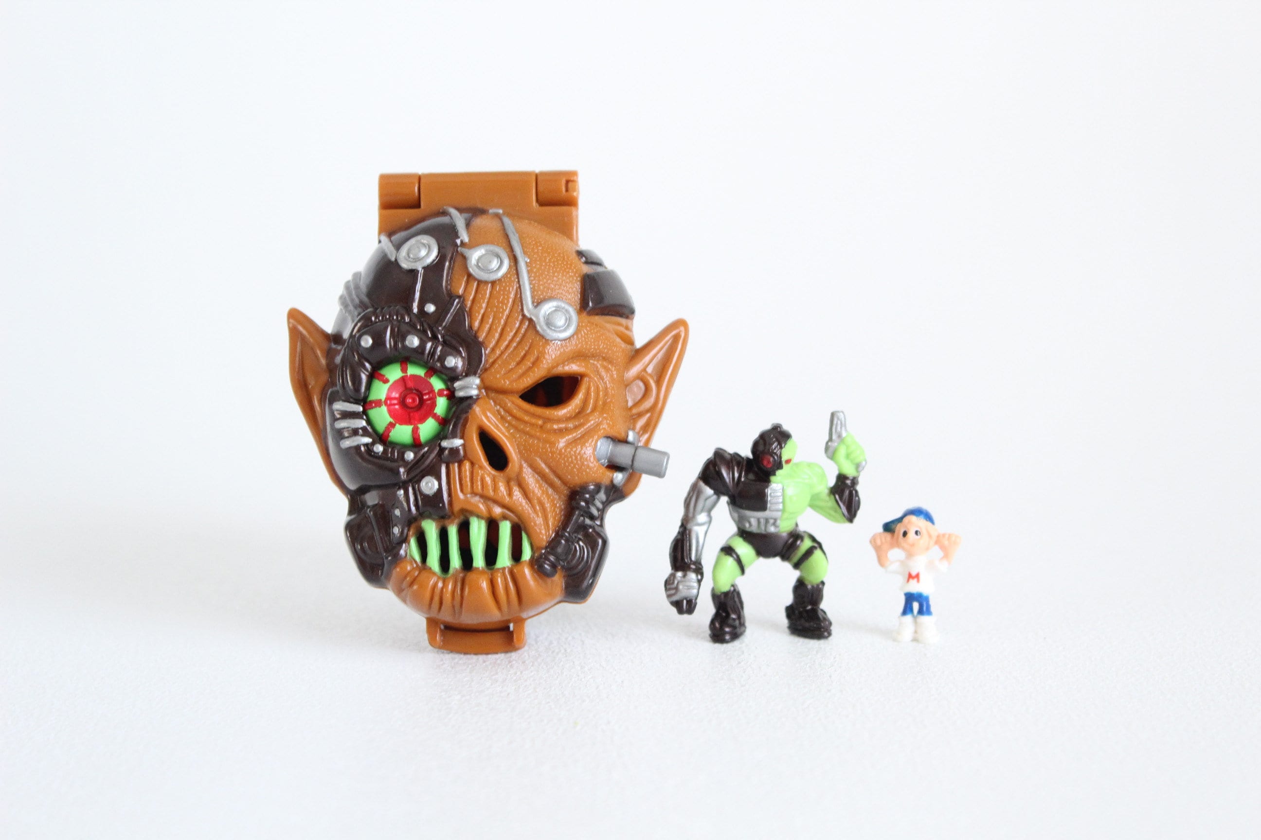 Complete - Vintage MIGHTY MAX Battles Skull Warrior, Complete - Vintage MIGHTY MAX Battles Skull Warrior,