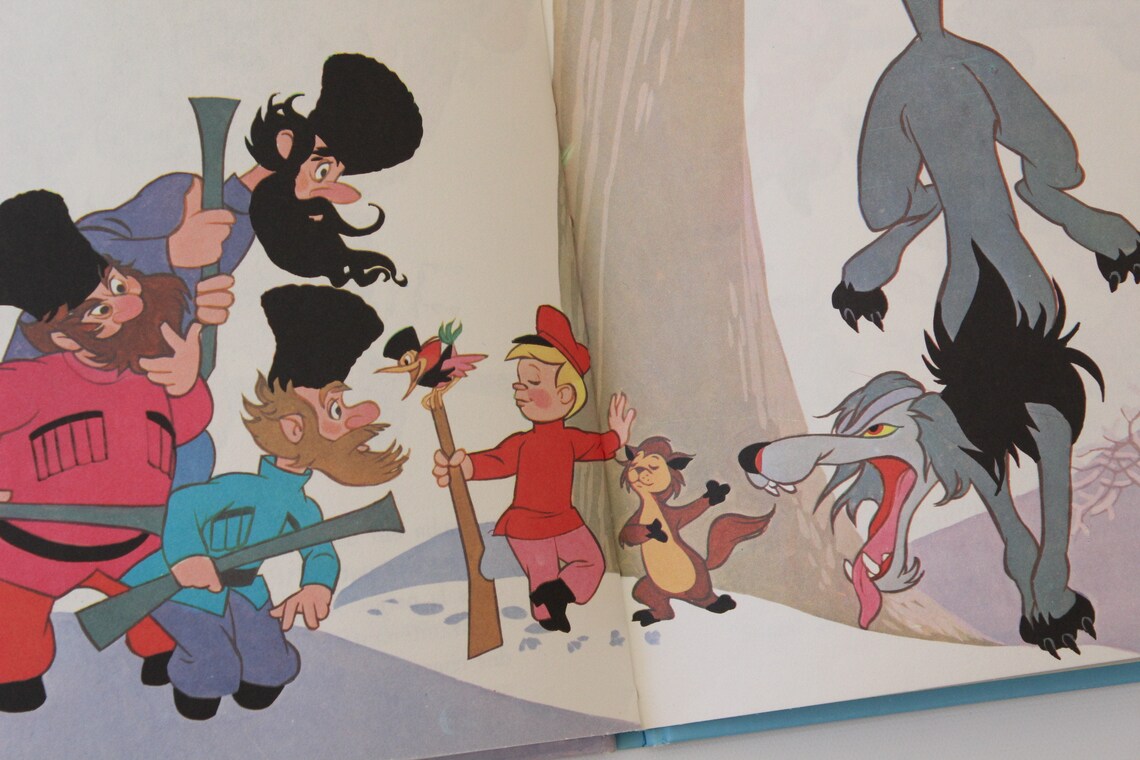 Pierre Et Le Loup Walt Disney PIERRE et le LOUP Vintage FRENCH Disney book Édition Club du | Etsy