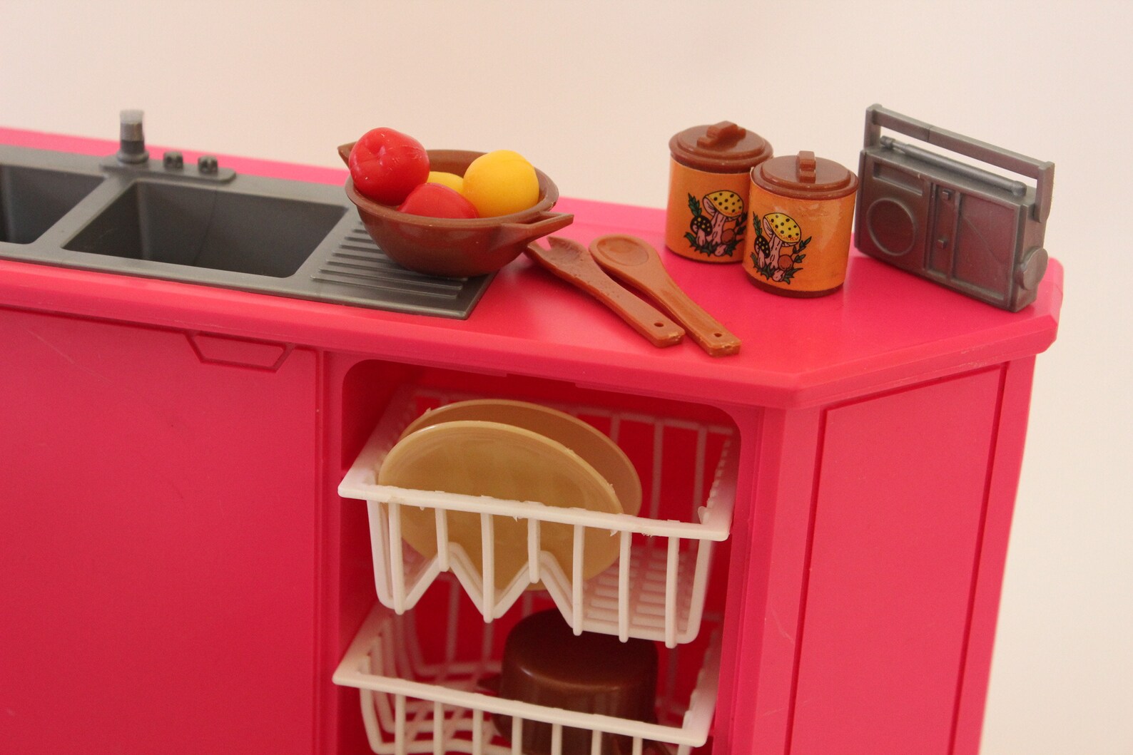 Vintage Barbie KITCHEN Playset Mattel Toys 1986 | Etsy