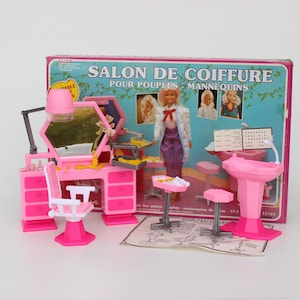 BARBIE Salon Coiffure Coiffeur N° 4839 VINTAGE 1983 INCOMPLET
