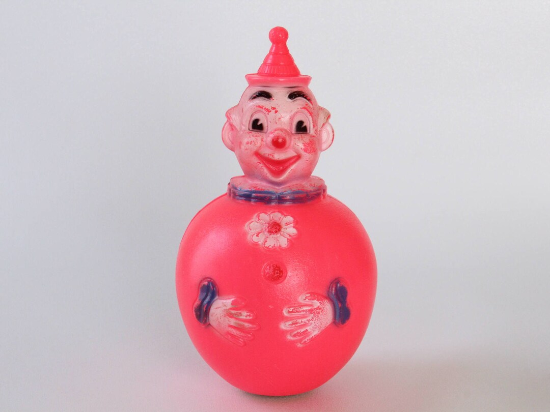 The Lovely PINK Clown Regal Toy Canada Roly Poly Chime CLOWN Etsy Canada