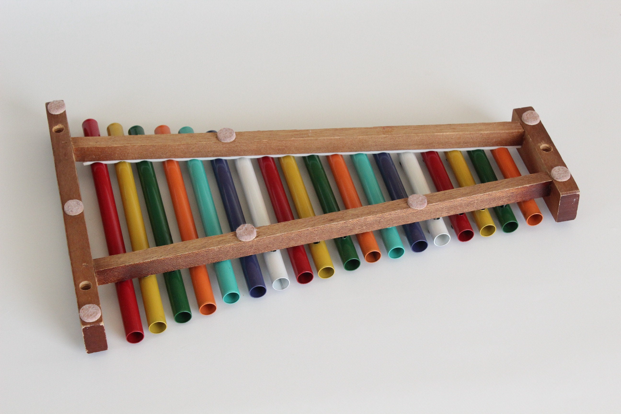 BEAUTIFUL Vintage Color Chime XYLOPHONE Toy 18 Note Antique Etsy
