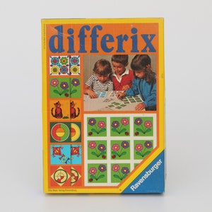 Complete! DIFFERIX 1977, Vintage Observation Game, RAVENSBURGER, Made in Western-Gemany