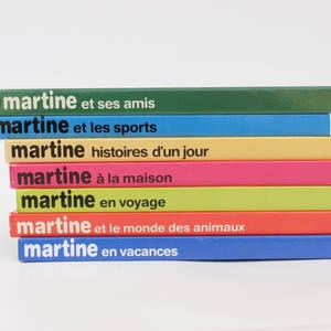 Collection of 7 MARTINE&#39;s books, Vintage FRENCH books, Casterman, Marcel Marlier & Gilbert Delahaye, 1996