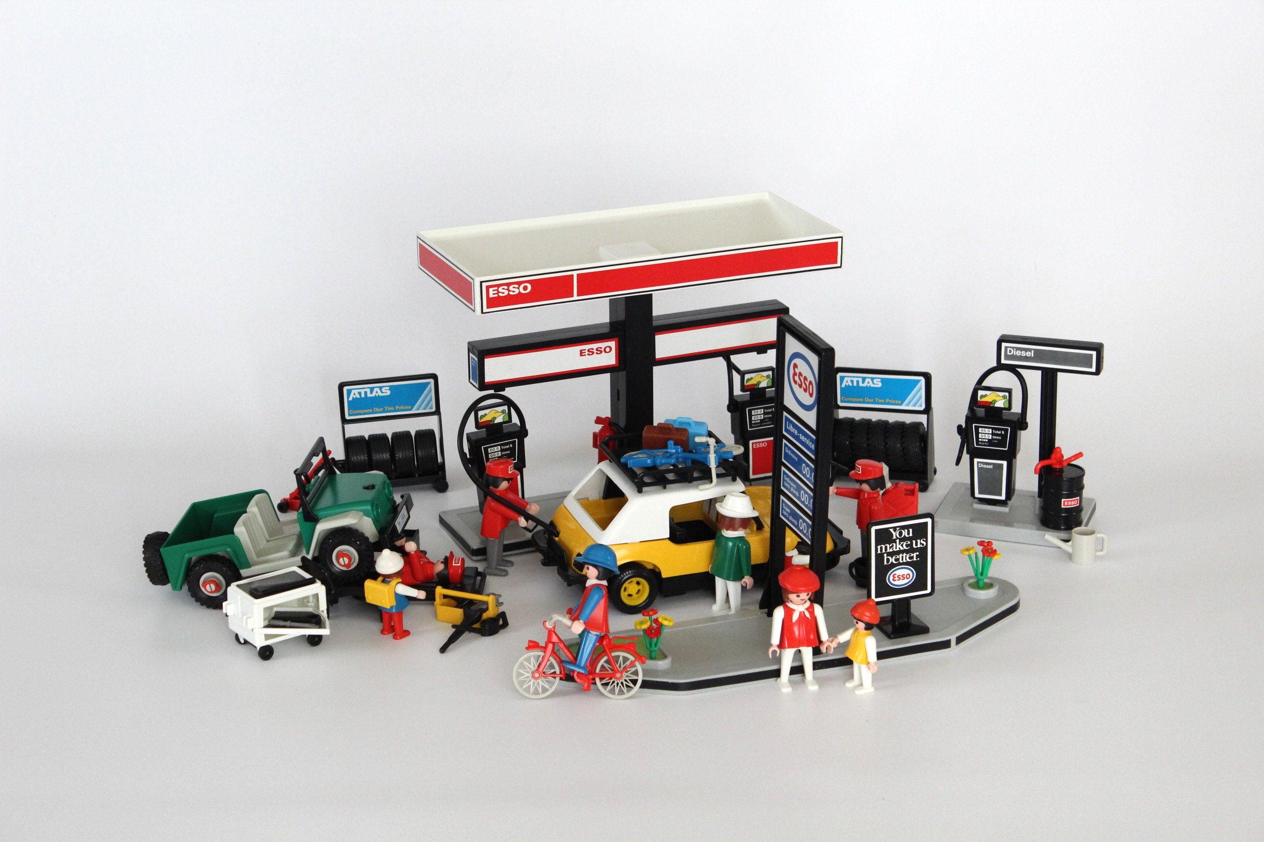 プレイモービル playmobil 3434 Vintage Playmobil #3434 ESSO GAS STATION Playset, Vintage