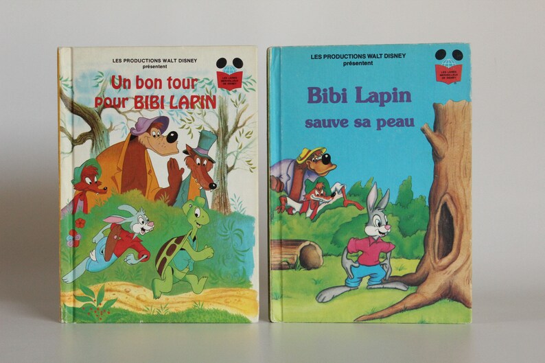 BIBI LAPIN 2 Vintage FRENCH Disney books Édition Club du Etsy