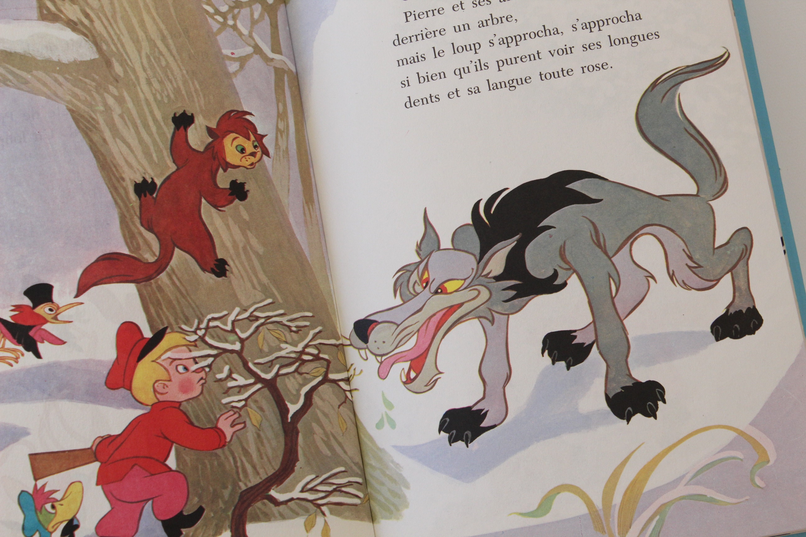 Pierre Et Le Loup Walt Disney PIERRE et le LOUP Vintage FRENCH Disney book Édition Club du | Etsy