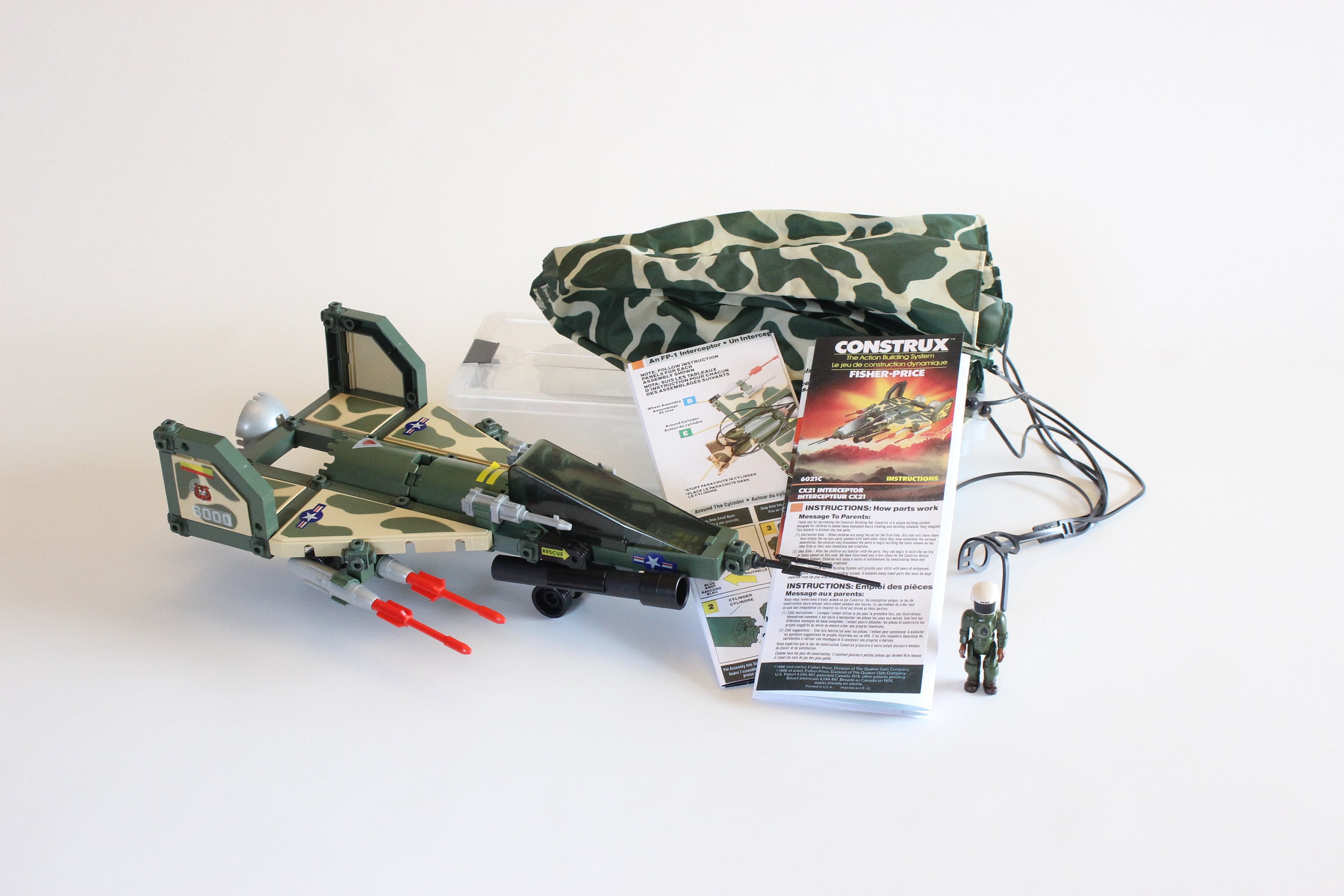 Beautiful! Vintage Fisher Price CONSTRUX Playset, #6021 CX21