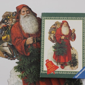 COMPLETE! Vintage RAVENSBURGER Puzzle - 500 pieces, &quot;Father Christmas&quot;, 1995, Made in Germany