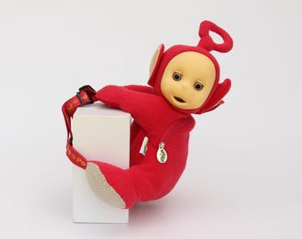 Vintage 90s Teletubbies Red Po Plush Backpack Teletubby