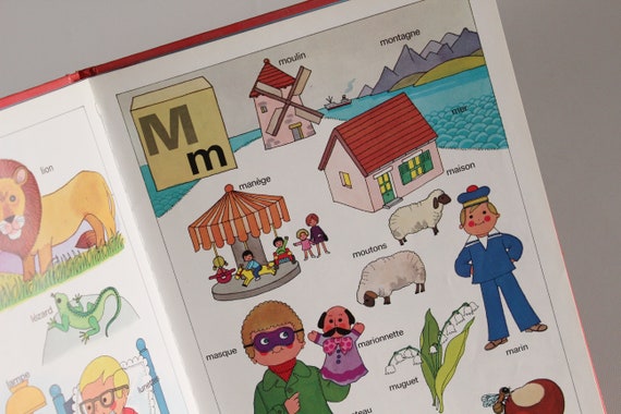 Mon Premier Alphabet 1975 Vintage French Book By Gérard And Alain Grée Colored Alphabet Book Casterman