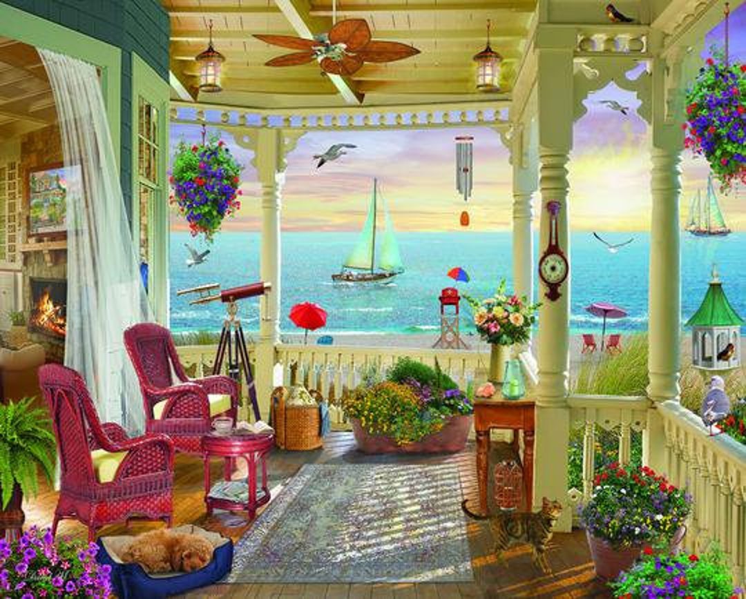 White Mountain Puzzle Summer Breeze Brand New Etsy White Mountain Puzzle Summer Breeze Brand New Etsy